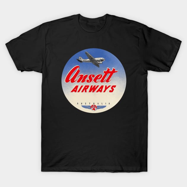 Ansett Airways 2 T-Shirt by Midcenturydave